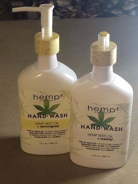 NEW! Set Of 2 hemp+ Hand Wash Duo - Lemongrass & Rosehip